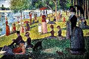 Georges Seurat Sunday Afternoon on the Island of La Grande Jatte, painting